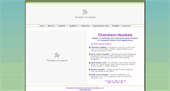 Desktop Screenshot of chameleonheadsets.com